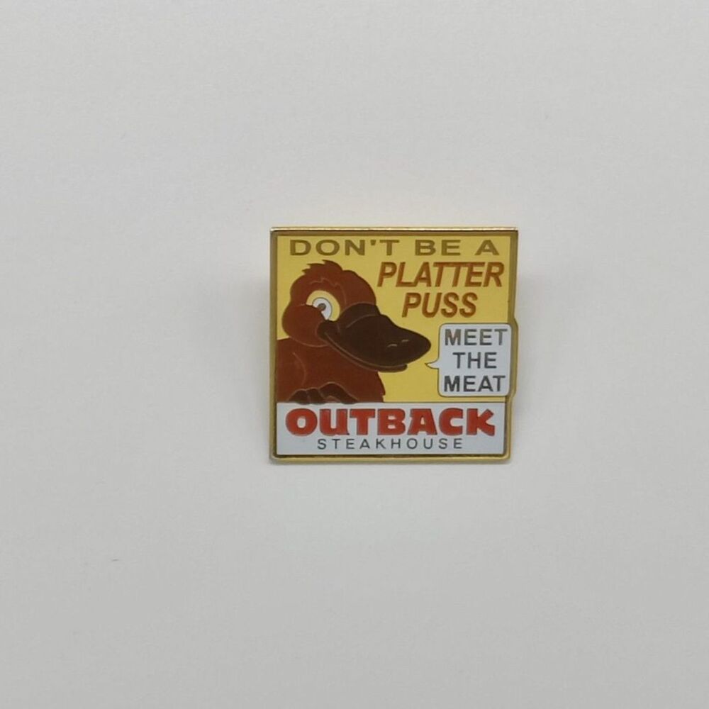 Outback Steakhouse Platypus Meat Enamel Pin